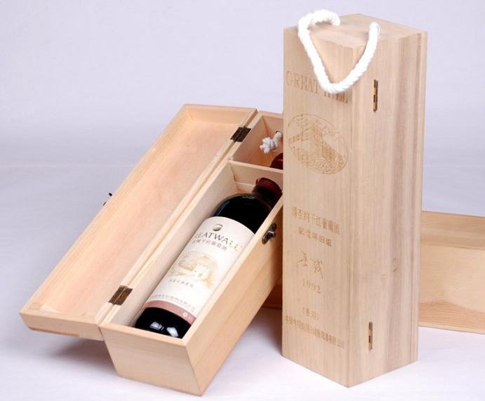 单支装红酒木制酒盒